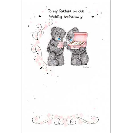 Partner On Our Wedding Anniversary Me To You Bear Card £2.25